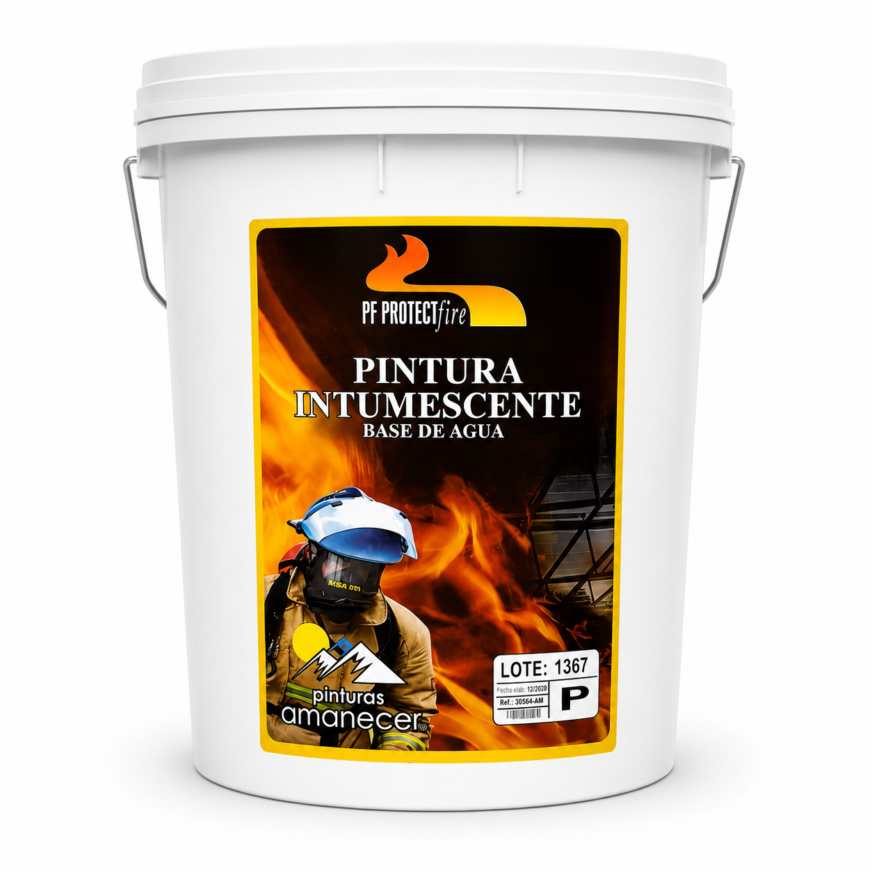 Pintura intumescente PF Protect Fire - Tineta 4 GL | Pinturas Amanecer