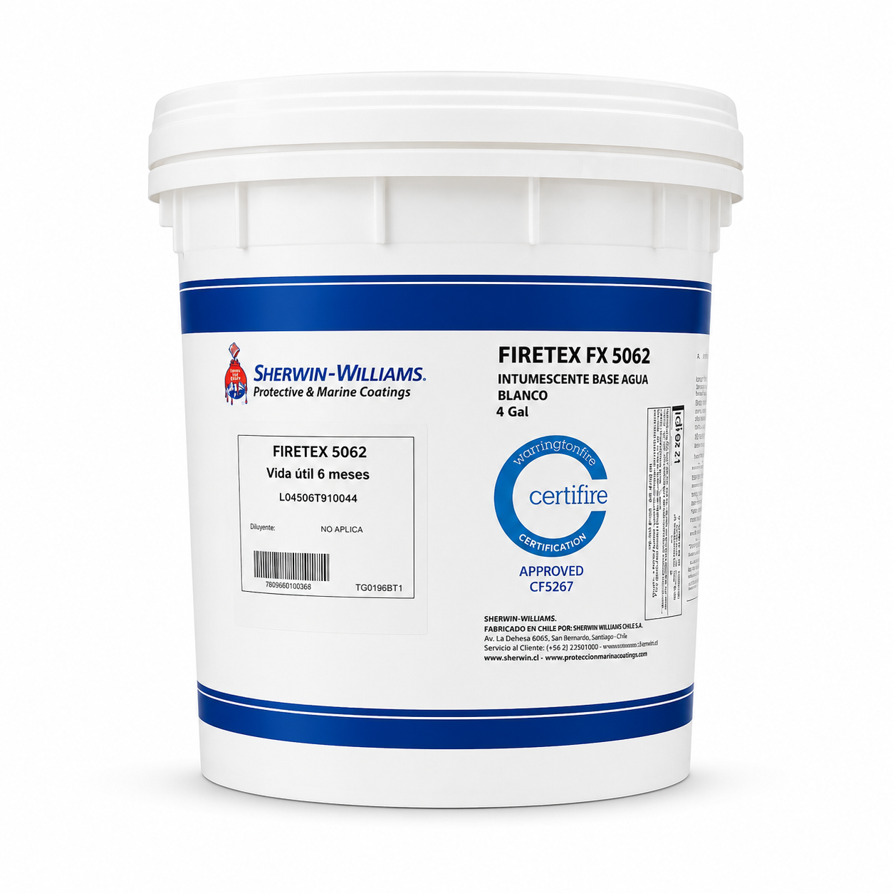 Pintura Intumescente Firetex FX5062 - Tineta 4GL | Sherwin Williams