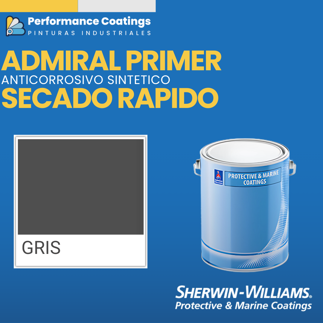 Admiral Primer - Anticorrosivo Sintético Secado Rápido -  Sherwin-Williams
