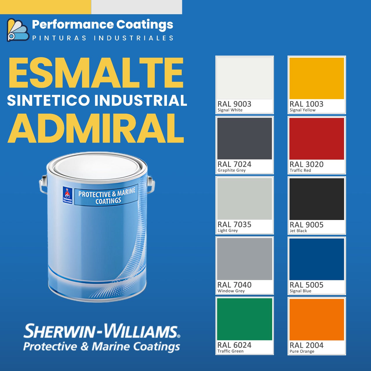 Admiral® Secado Rápido – Esmalte Sintético Brillante Profesional | Sherwin-Williams